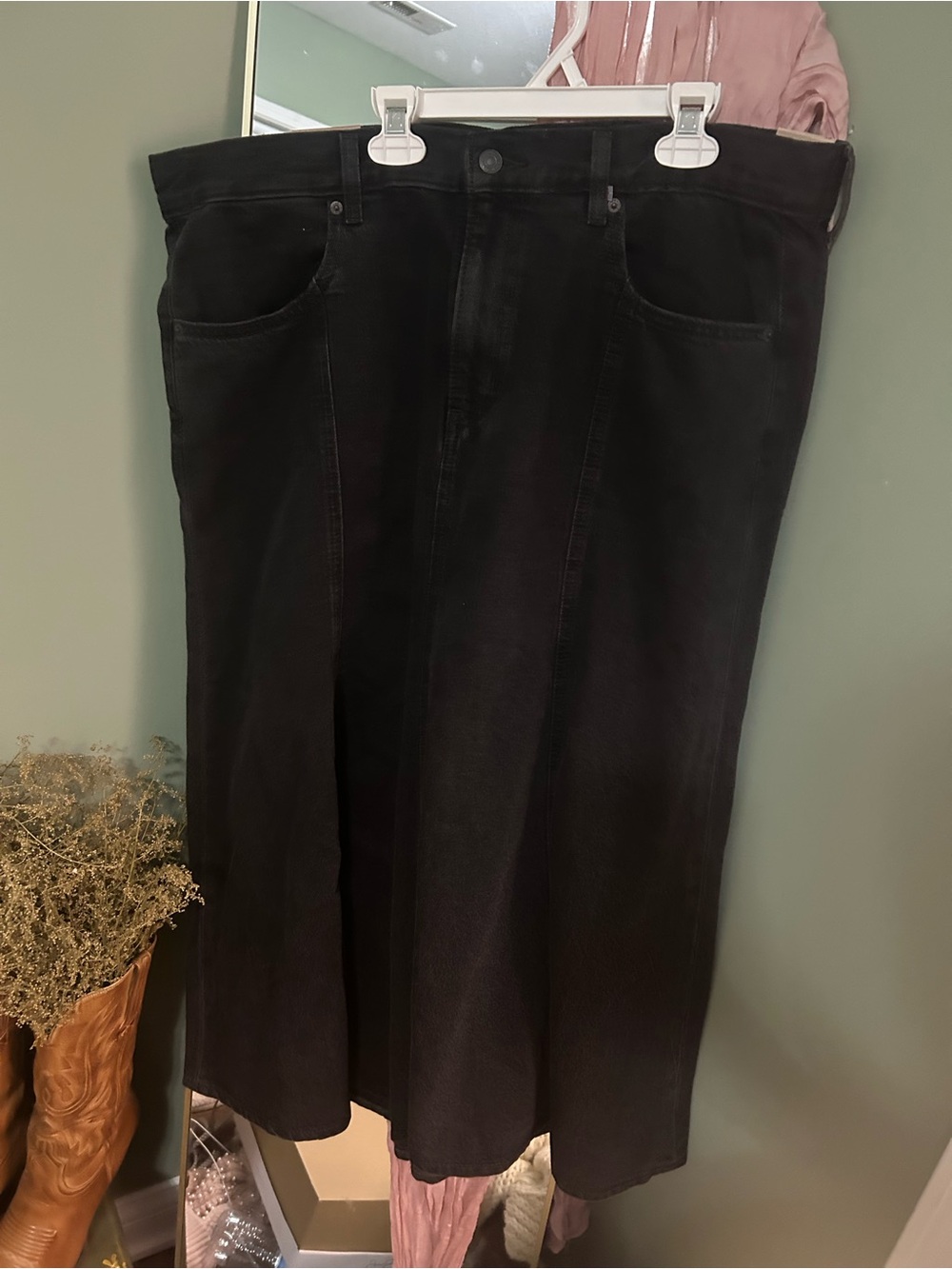 Levi’s denim black skirt